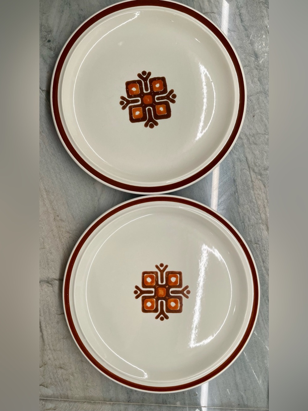 VTG Edgemere Stoneware Collection Dinner Plate Desert Sun ~ Japan 10.5" Set of 2